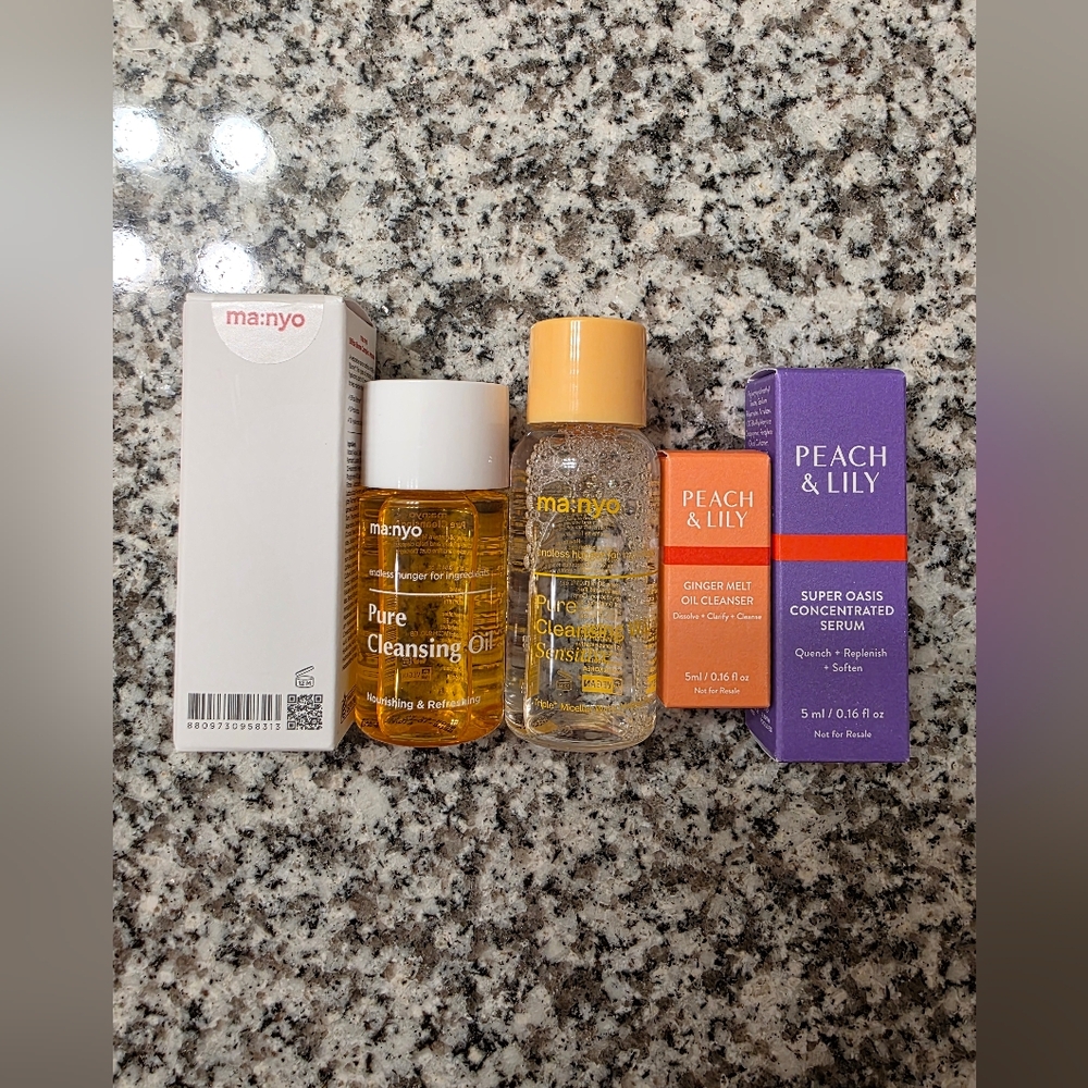 Korean Manyo and Peach & Lily Skincare Set